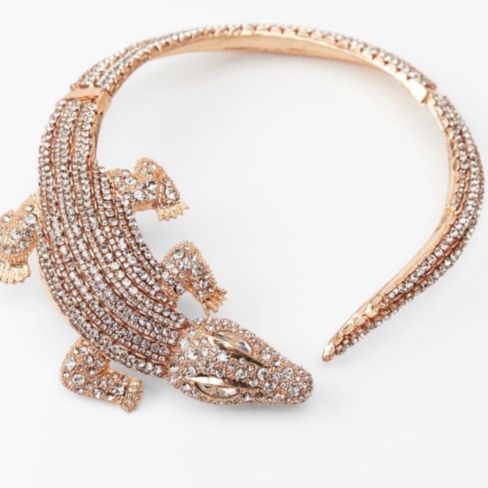 Zara Gold and Silver Statement Necklace - Picture 2 of 4